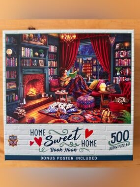500piece Sweet Home Reading Nook jigsaw puzzle by Master Pieces